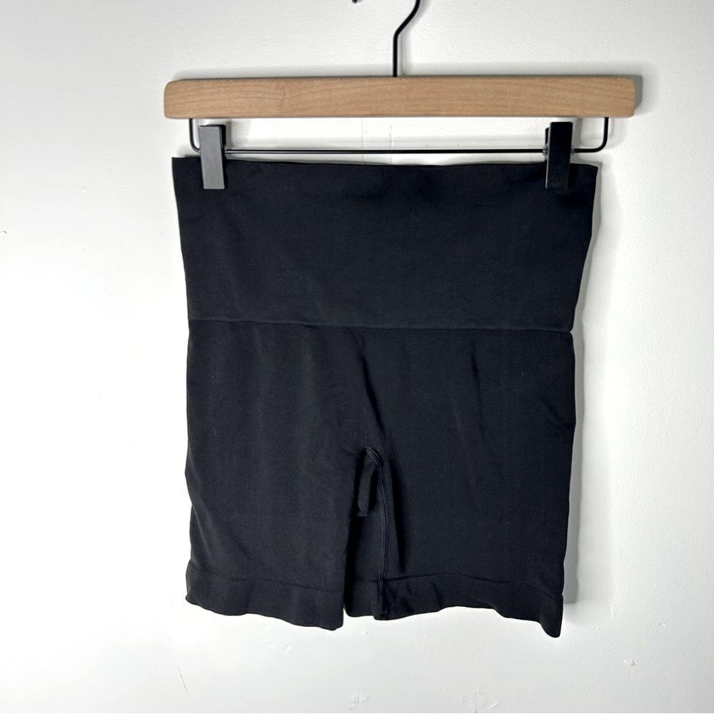 SPANX Black Bike Shorts High-Waisted Compression
